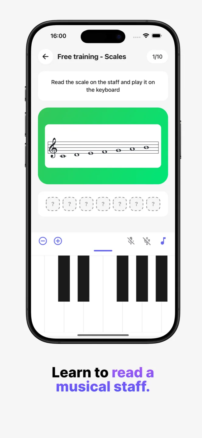 Learn to read a musical staff.
