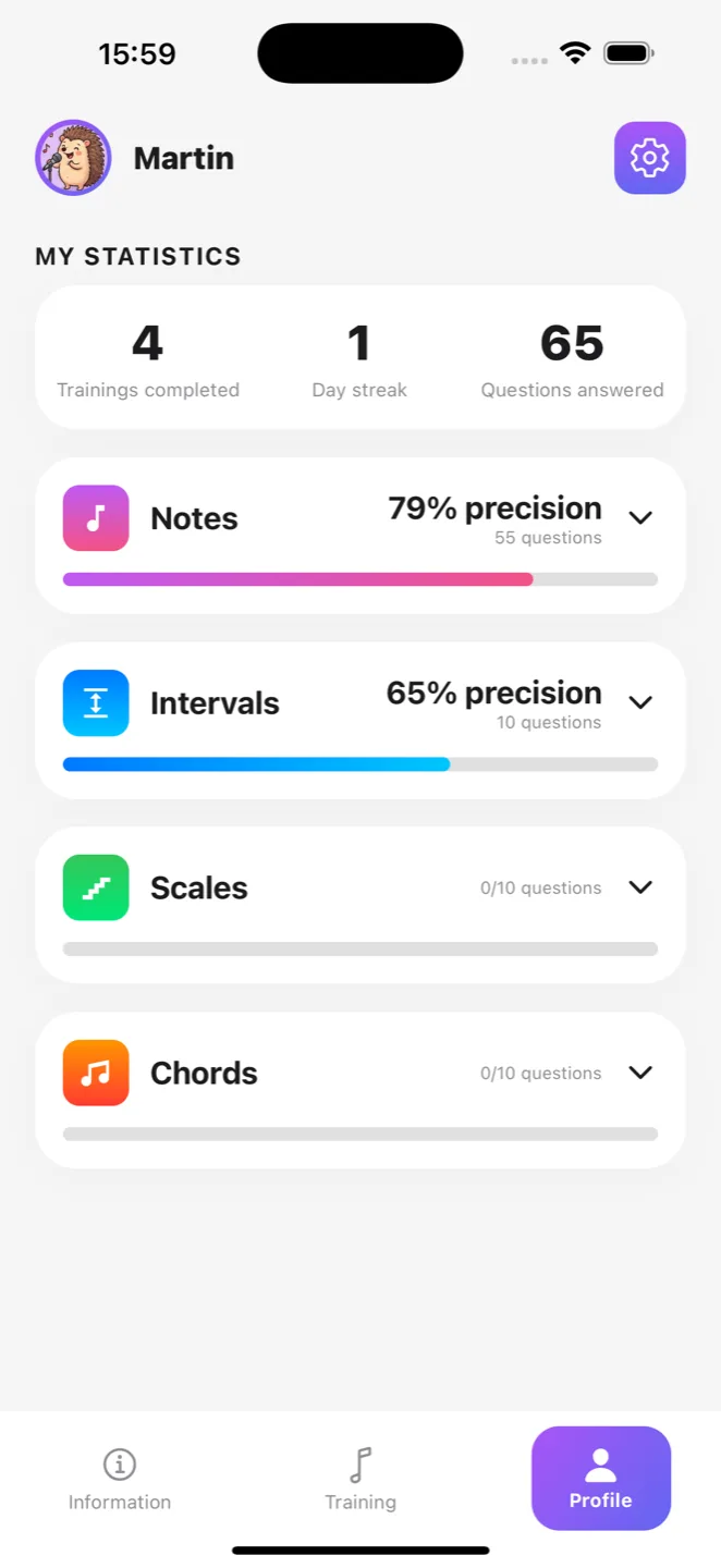 Track your skills and progress.