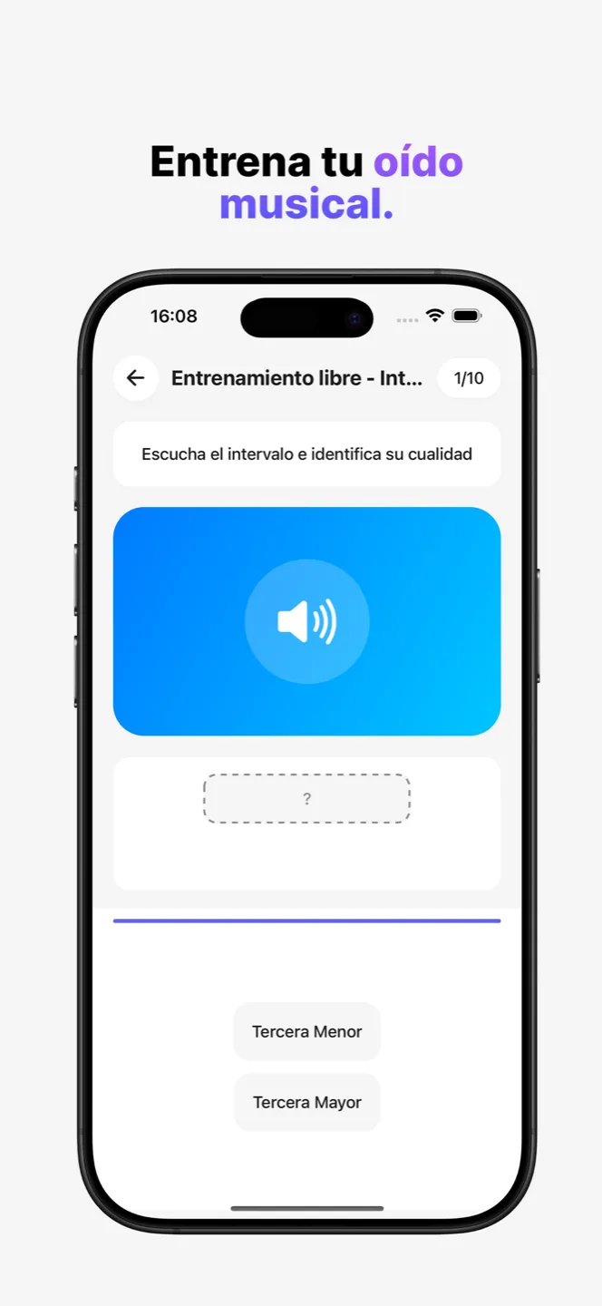 Entrena tu oído musical.